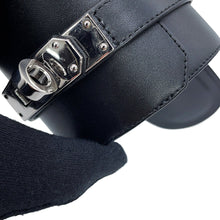 Load image into Gallery viewer, HERMES Ninon 50 Sandals BlackMS1262125Z2602 Calf Leather Size 36