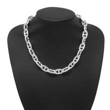 Load image into Gallery viewer, HERMES Chaine d'Ancre Necklace 29 frames Size GM SV925