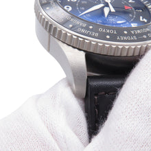 Load image into Gallery viewer, IWC Pilot's Watch Timezoner Chronograph W46mm Stainless Steel Leather Black DialIW395001
