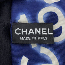 Load image into Gallery viewer, CHANEL hair band scarf Navy/WhiteAA0349 Silk100%