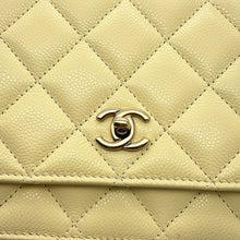 Load image into Gallery viewer, CHANEL Matelasse Classic Chain Wallet YellowAP0250 Caviar Leather