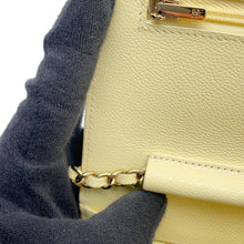 Load image into Gallery viewer, CHANEL Matelasse Classic Chain Wallet YellowAP0250 Caviar Leather