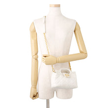 Load image into Gallery viewer, Dior Dior Jolie Top Handle Mini Bag WhiteS3123UNJB Lambskin Faux Pearl