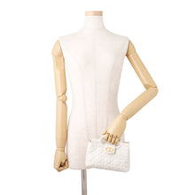 Load image into Gallery viewer, Dior Dior Jolie Top Handle Mini Bag WhiteS3123UNJB Lambskin Faux Pearl