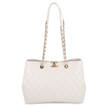 Load image into Gallery viewer, CHANEL ChainTote Bag WhiteAS3953 Caviar Leather