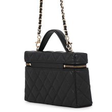 Load image into Gallery viewer, CHANEL 2-Way Shoulder Bag Vanity BlackAP4385 Caviar Leather