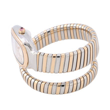 Load image into Gallery viewer, BVLGARI Serpenti Tubogas S H35mm×W23mm K18PG Stainless Steel Silver Dial102237