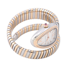 Load image into Gallery viewer, BVLGARI Serpenti Tubogas S H35mm×W23mm K18PG Stainless Steel Silver Dial102237