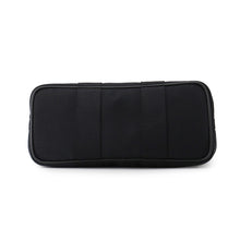 Load image into Gallery viewer, HERMES Valparaiso Black Toile Chevrons Leather Size PM