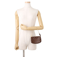 Load image into Gallery viewer, LOUIS VUITTON Mini Pochette Accessoires RedN58009 Damier Ebene Canvas