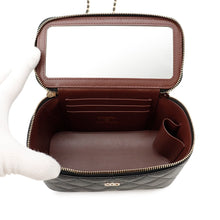 将图像加载到图库查看器中,CHANEL Vanity ChainShoulder BlackAP1341 Caviar Leather