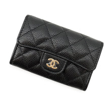 Load image into Gallery viewer, CHANEL Card Case Matelasse BlackAP0214 Caviar Leather