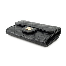Load image into Gallery viewer, CHANEL Card Case Matelasse BlackAP0214 Caviar Leather