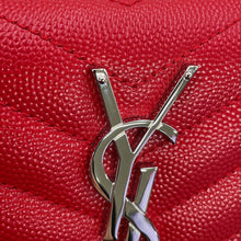 Load image into Gallery viewer, SAINT LAURENT PARIS Cassandra Matelasse Large Flap Wallet Red372264BOW026805 Leather