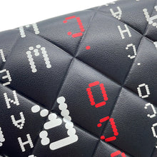 Load image into Gallery viewer, CHANEL Typography Bifold Wallet Cloth Black/Multicolor Leather