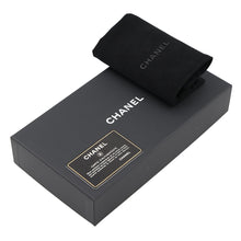 Load image into Gallery viewer, CHANEL Typography Bifold Wallet Cloth Black/Multicolor Leather