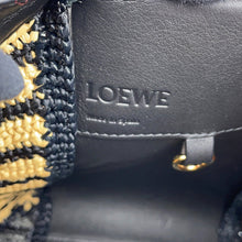 Load image into Gallery viewer, LOEWE hammock Black/Orange/NaturalA538H13X07 Raffia Leather Size compact