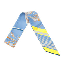 Load image into Gallery viewer, HERMES Twilly sticker EX-LIBRIS Bleu Moyan/Jaune Viff/Orange Silk100%