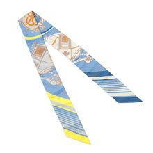 Load image into Gallery viewer, HERMES Twilly sticker EX-LIBRIS Bleu Moyan/Jaune Viff/Orange Silk100%