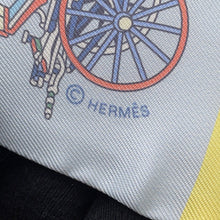 Load image into Gallery viewer, HERMES Twilly Elaborate carriage Voitures Exquises Rose Pale/Jaune Pale/Vert Amand Silk100%
