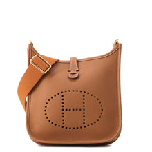 将图像加载到图库查看器中,HERMES Evelyne3 Gold Taurillon Clemence Size 23