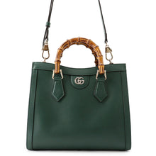 将图像加载到图库查看器中,GUCCI Diana Tote Bag Green853226 Leather Size Medium