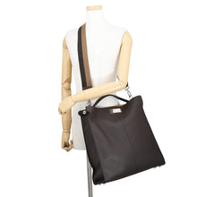 将图像加载到图库查看器中,FENDI Peekaboo X-Lite Fit Shoulder Bag Brown7VA447 Leather