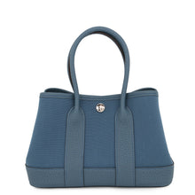 Load image into Gallery viewer, HERMES Neo Garden Blue Tempete Toile Officier Negonda Leather Size 23