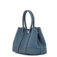 Load image into Gallery viewer, HERMES Neo Garden Blue Tempete Toile Officier Negonda Leather Size 23