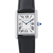 Load image into Gallery viewer, CARTIER tank mast LM H33.7mm×W25.5mm Stainless Steel Leather Silver DialWSTA0041