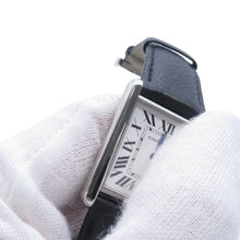 Load image into Gallery viewer, CARTIER tank mast LM H33.7mm×W25.5mm Stainless Steel Leather Silver DialWSTA0041