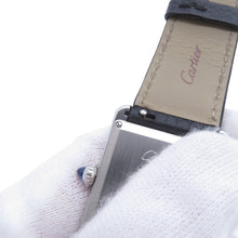 Load image into Gallery viewer, CARTIER tank mast LM H33.7mm×W25.5mm Stainless Steel Leather Silver DialWSTA0041