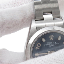将图像加载到图库查看器中,ROLEX Oyster Perpetual Date W26mm Stainless Steel Blue Dial79160