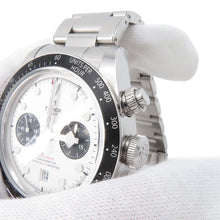 将图像加载到图库查看器中,TUDOR Black Bay Chrono W41mm Stainless Steel White Dial79360N