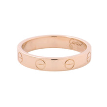 Load image into Gallery viewer, CARTIER Mini Love Ring Size SM/53/#13B4085200 18K Pink Gold
