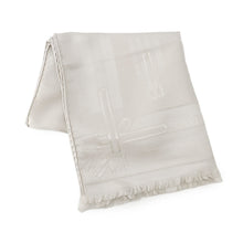 Load image into Gallery viewer, HERMES Silk Scarf Jacquard Coaching Size 43x180 Craie Silk100%