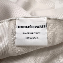 Load image into Gallery viewer, HERMES Silk Scarf Jacquard Coaching Size 43x180 Craie Silk100%