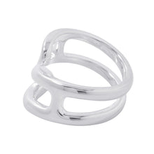 将图像加载到图库查看器中,HERMES Chaine d'Ancre Twist Punk Ring Size PM/51/#11 SV925