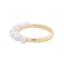 Load image into Gallery viewer, MIKIMOTO Baby Pearl Ring Size Approximately No. 9PR-1426DK 18K Yellow Gold