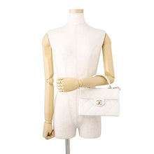 Load image into Gallery viewer, CHANEL Matelasse Top Handle ChainShoulder Bag WhiteAS4711 Caviar Leather Size Mini