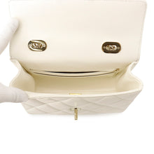 Load image into Gallery viewer, CHANEL Matelasse Top Handle ChainShoulder Bag WhiteAS4711 Caviar Leather Size Mini