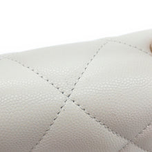 Load image into Gallery viewer, CHANEL Matelasse Top Handle ChainShoulder Bag WhiteAS4711 Caviar Leather Size Mini