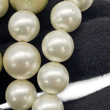 Load image into Gallery viewer, CHANEL CC Logo Ribbon Motif Necklace Metal Rhinestone Faux Pearl