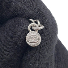 Load image into Gallery viewer, CHANEL CC Logo Ribbon Motif Necklace Metal Rhinestone Faux Pearl