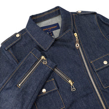 将图像加载到图库查看器中,LOUIS VUITTON Denim Coat Size 38 Blue Cotton100%