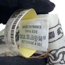 Load image into Gallery viewer, HERMES Twilly Boucle BOUCLES ET MAILLONS White/Anthracite/Encre Silk100%