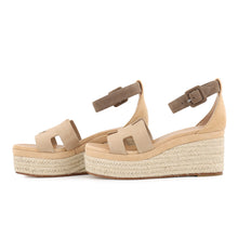 Load image into Gallery viewer, HERMES Espadrilles Elda Beige・Camel Chevre Veroa Size 37