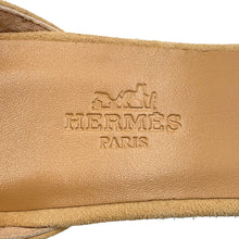 Load image into Gallery viewer, HERMES Espadrilles Elda Beige・Camel Chevre Veroa Size 37