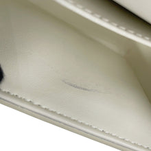Load image into Gallery viewer, CELINE Triomphe Mini Claude Shoulder Bag White10I513DPV Shiny Calf Leather Size Mini