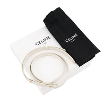 Load image into Gallery viewer, CELINE Triomphe Mini Claude Shoulder Bag White10I513DPV Shiny Calf Leather Size Mini